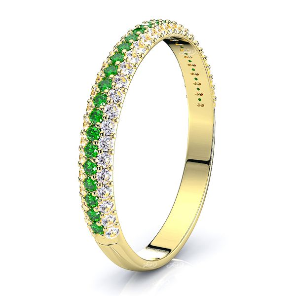Yellow Diamond and Emerald