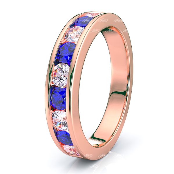 Rose Diamond and Blue Sapphire