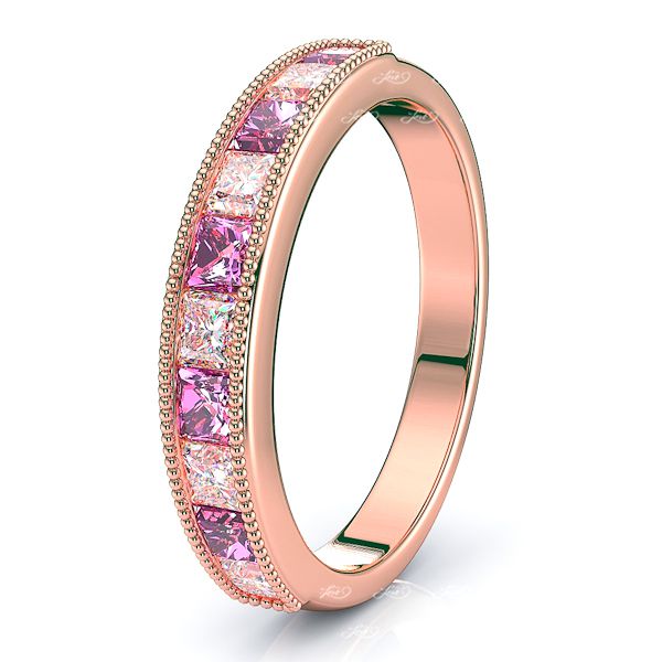 Rose Diamond and Pink Sapphire