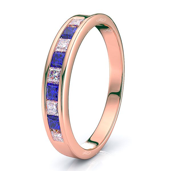 Rose Diamond and Blue Sapphire