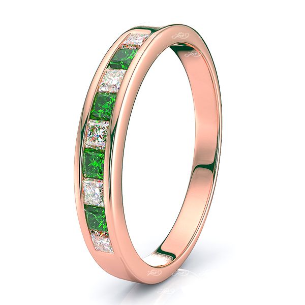 Rose Diamond and Emerald