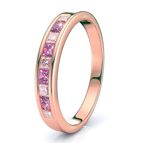 Rose Diamond and Pink Sapphire
