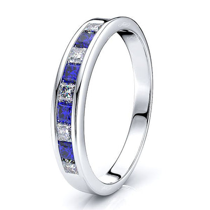 White Diamond and Blue Sapphire