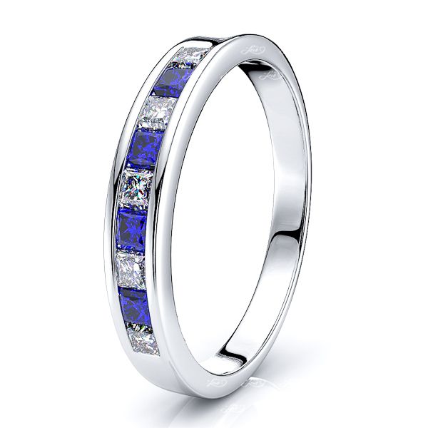 White Diamond and Blue Sapphire