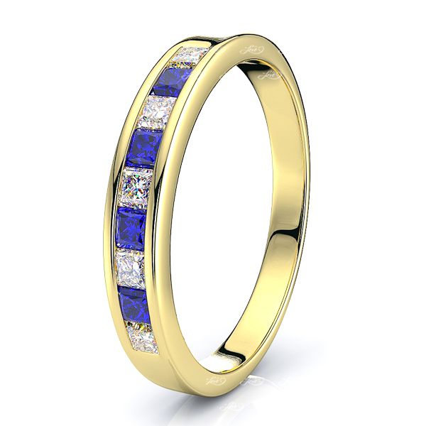 Yellow Diamond and Blue Sapphire