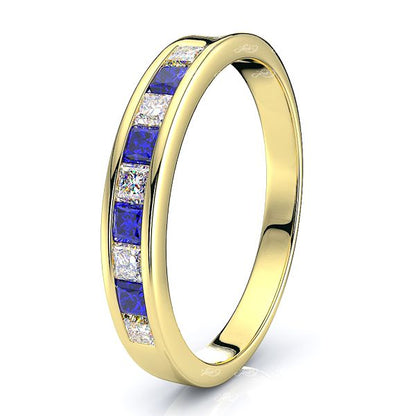 Yellow Diamond and Blue Sapphire