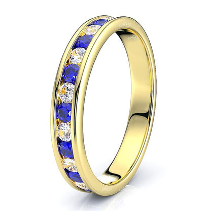 Yellow Diamond and Blue Sapphire