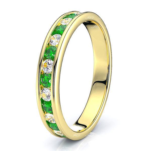 Yellow Diamond and Emerald