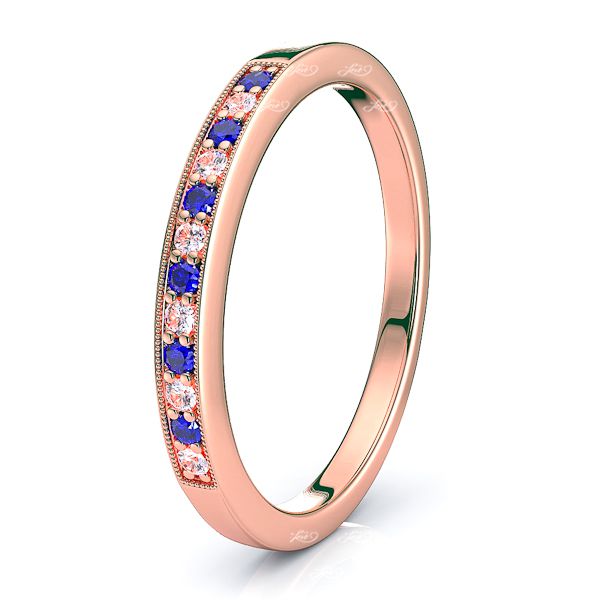 Rose Diamond and Blue Sapphire