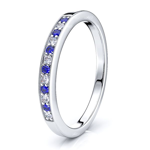 White Diamond and Blue Sapphire