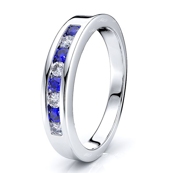 White Diamond and Blue Sapphire