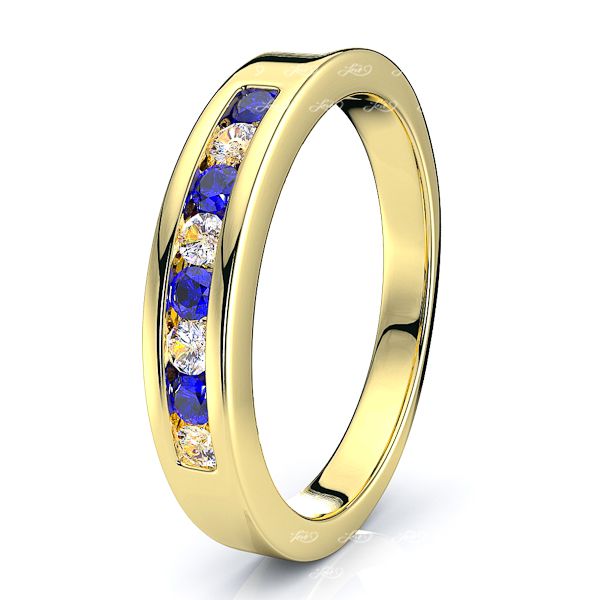 Yellow Diamond and Blue Sapphire