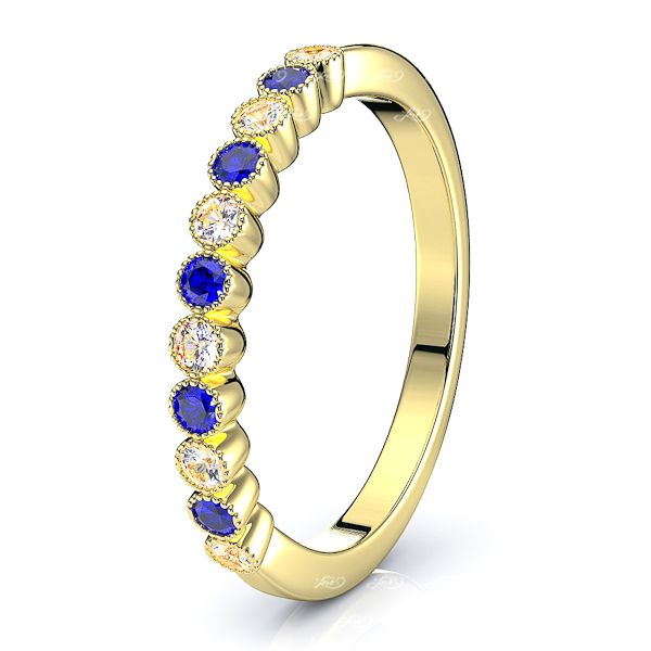 Yellow Diamond and Blue Sapphire