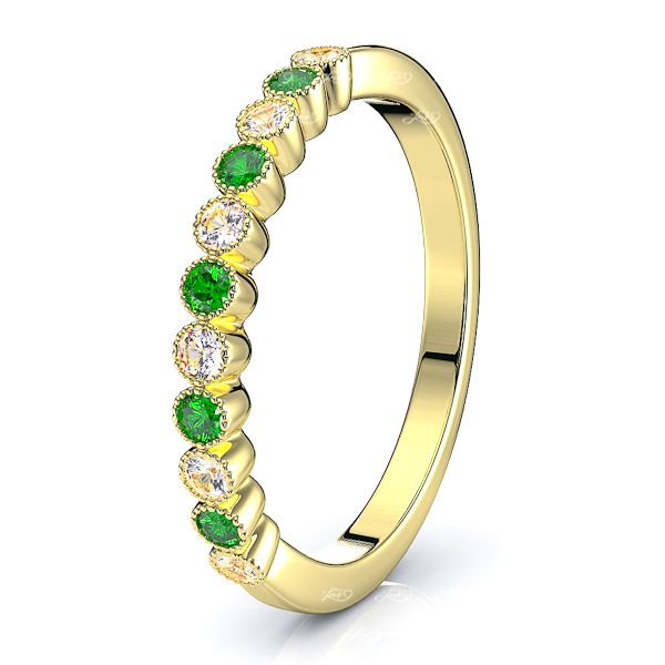 Yellow Diamond and Emerald