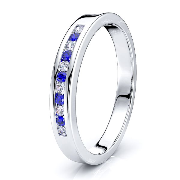 White Diamond and Blue Sapphire