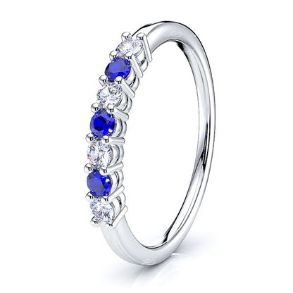 White Diamond and Blue Sapphire
