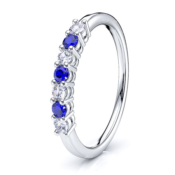 Diamond and Blue Sapphire