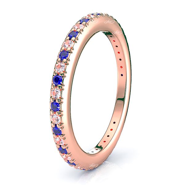 Rose Diamond and Blue Sapphire