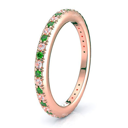Rose Diamond and Emerald