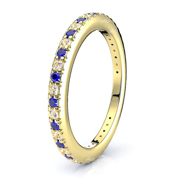 Yellow Diamond and Blue Sapphire