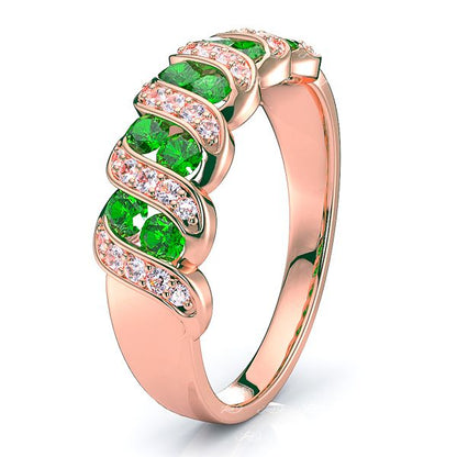 Rose Diamond and Emerald