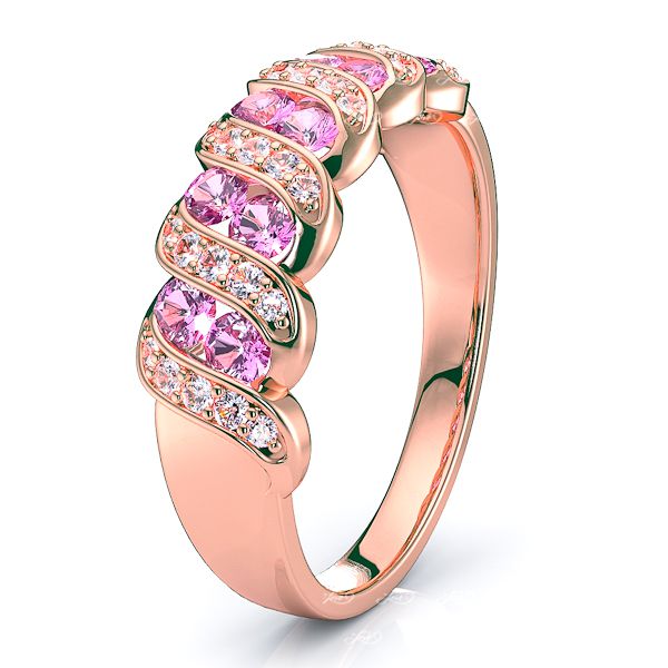 Rose Diamond and Pink Sapphire