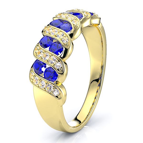 Yellow Diamond and Blue Sapphire