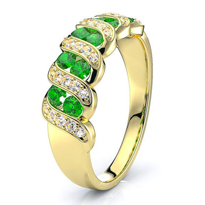 Yellow Diamond and Emerald