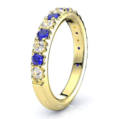 Yellow Diamond and Blue Sapphire