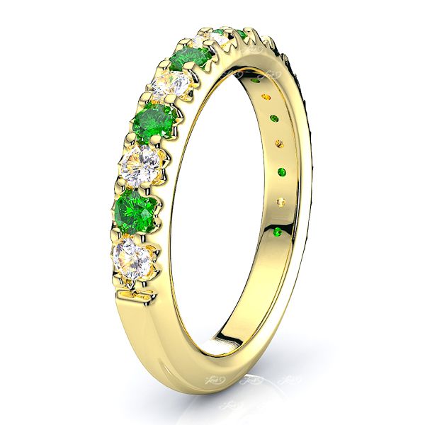 Yellow Diamond and Emerald