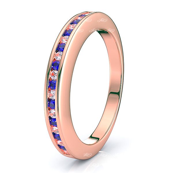 Rose Diamond and Blue Sapphire