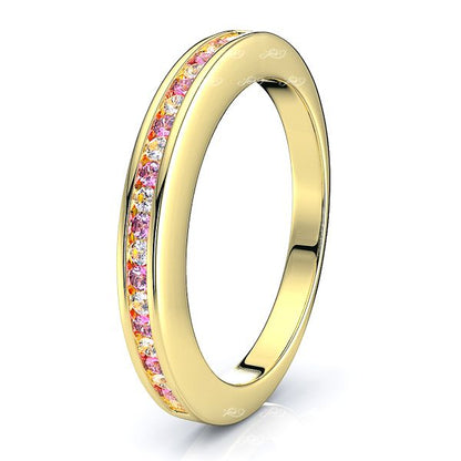 Yellow Diamond and Pink Sapphire
