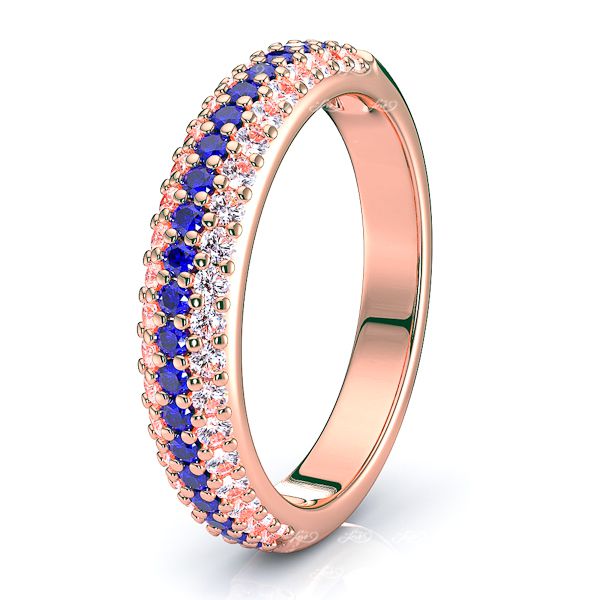 Rose Diamond and Blue Sapphire