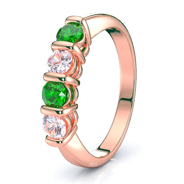 Rose Diamond and Emerald