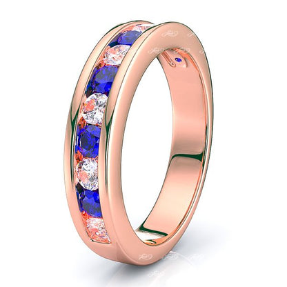 Rose Diamond and Blue Sapphire