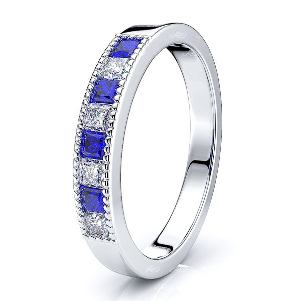 White Diamond and Blue Sapphire