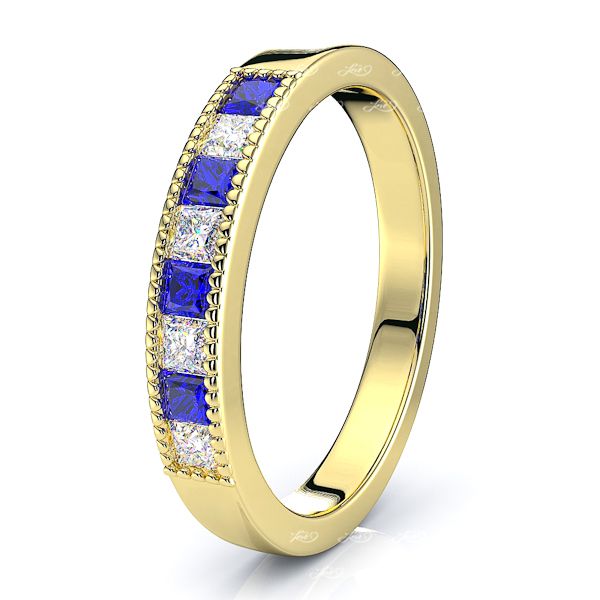 Yellow Diamond and Blue Sapphire