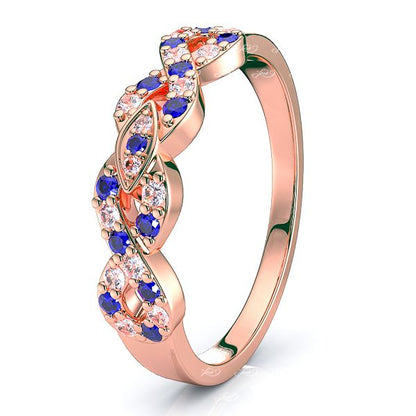 Rose Diamond and Blue Sapphire
