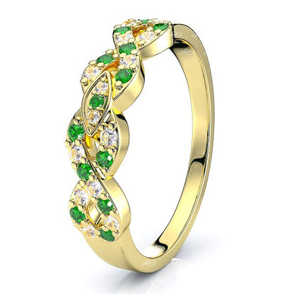 Yellow Diamond and Emerald
