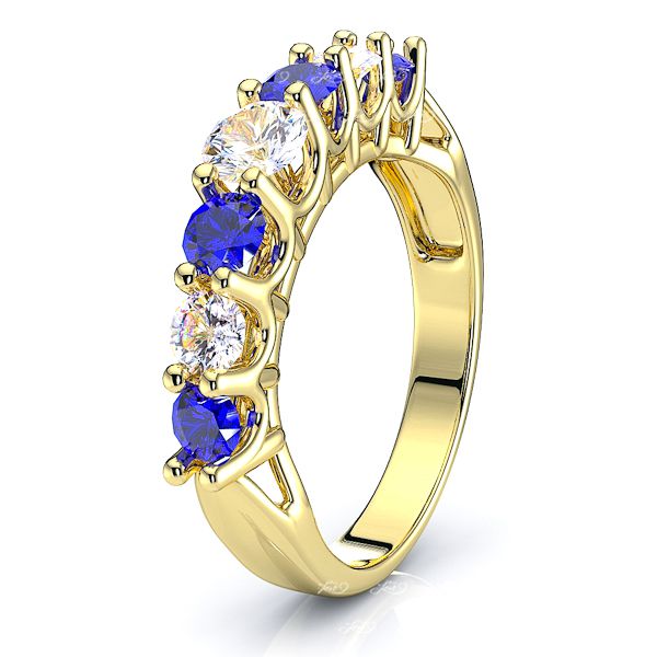 Yellow Diamond and Blue Sapphire