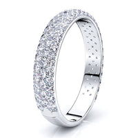 Estrella Pave Set Women Anniversary Wedding Band