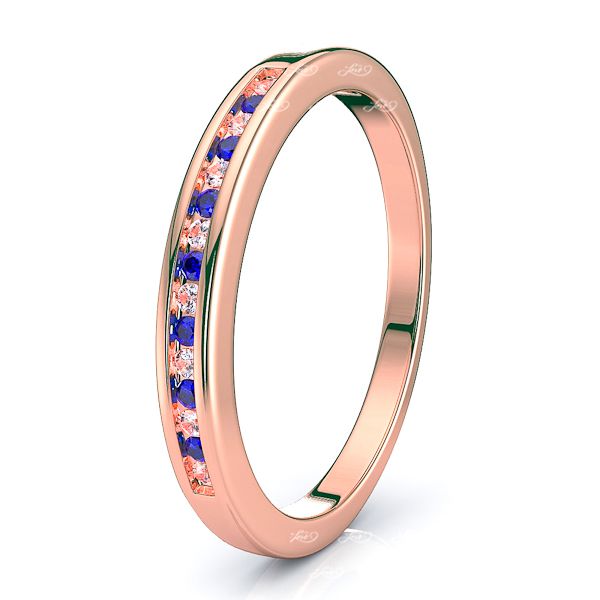 Rose Diamond and Blue Sapphire