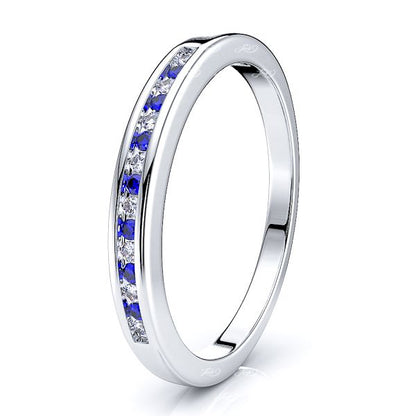 White Diamond and Blue Sapphire