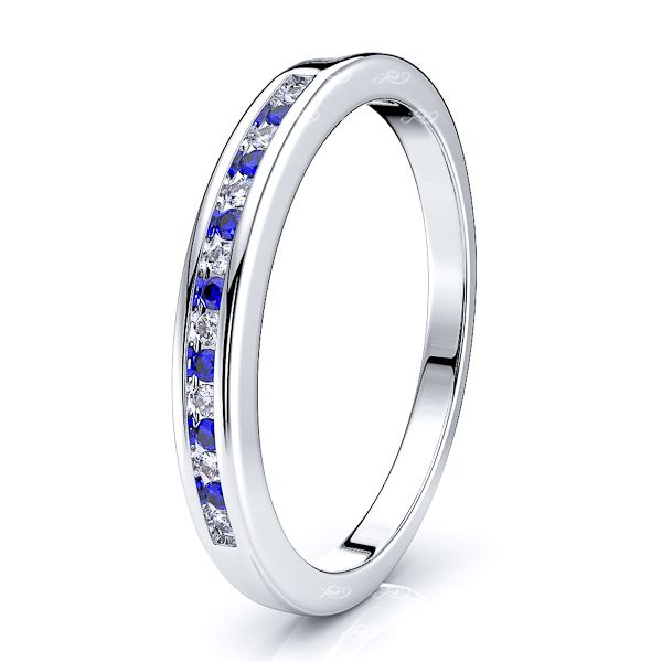 White Diamond and Blue Sapphire