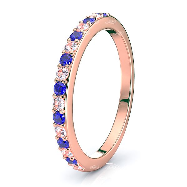 Rose Diamond and Blue Sapphire