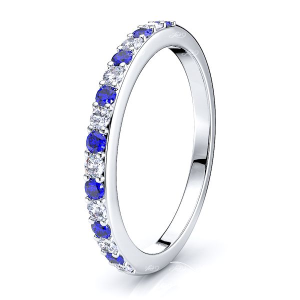 White Diamond and Blue Sapphire