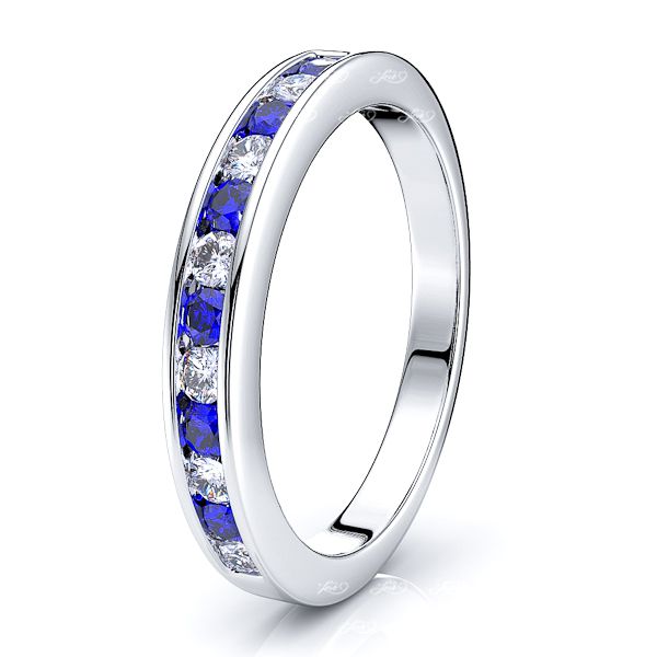 White Diamond and Blue Sapphire