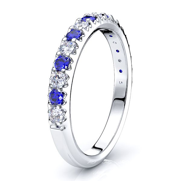 White Diamond and Blue Sapphire