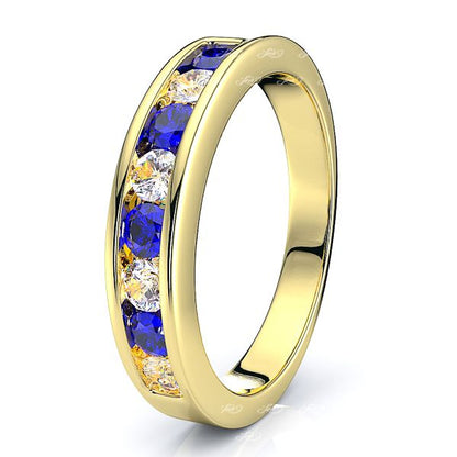 Yellow Diamond and Blue Sapphire