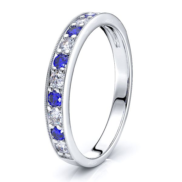 White Diamond and Blue Sapphire